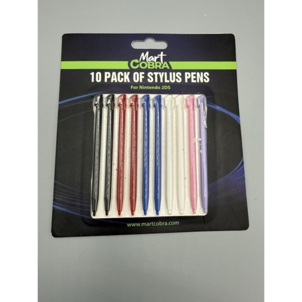 10 Pack‎ Of Stylus Pens For Nintendo 2DS By Mart Cobra